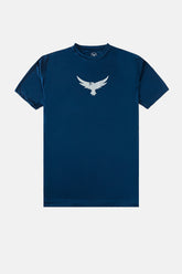 Chest Eagle Sports T Shirt - Blue
